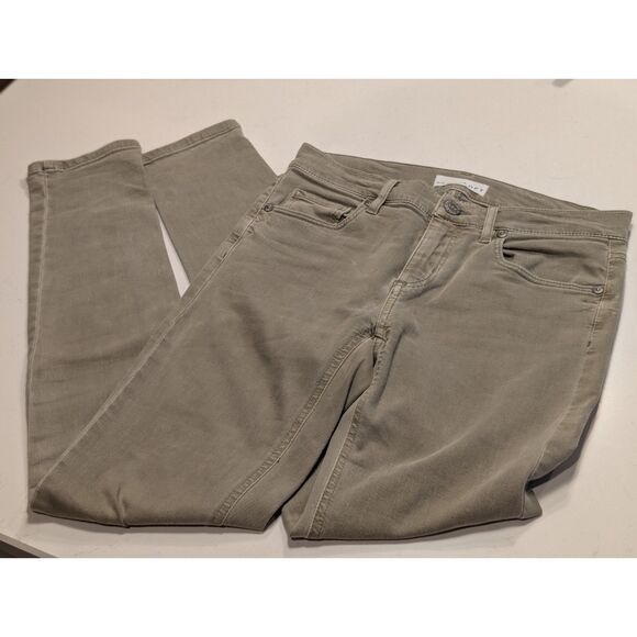 👖LOFT 🌿 Modern Skinny Crop Jeans / Pants 00/24 Olive - Picture 5 of 7